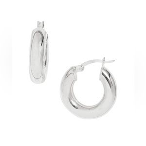 Argento Vivo Mini Tube Earrings - Silver